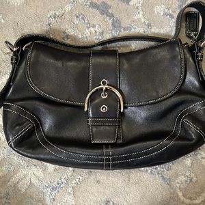 Authentic Black Coach Handbag